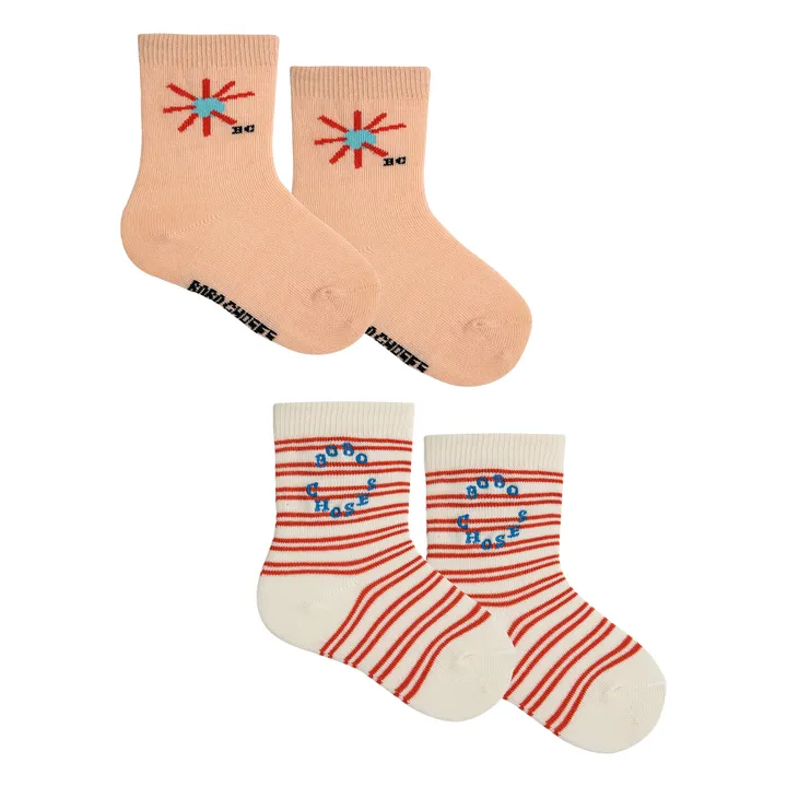 Bobo Choses Lot 2 Chaussettes Soleil | Beige