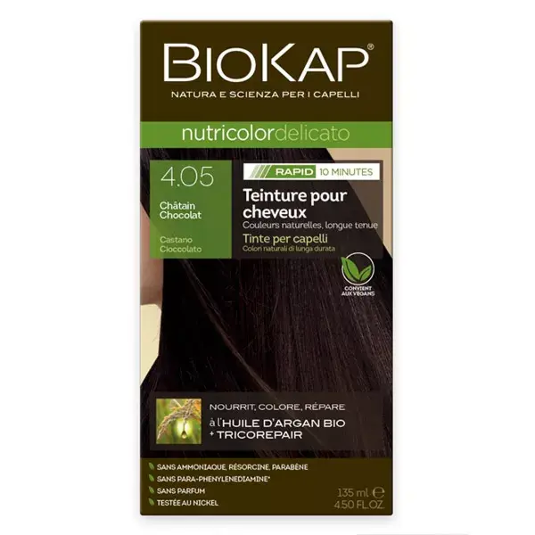Biokap Nutricolor Delicato Rápido Castanho Chocolate 4.05 135ml
