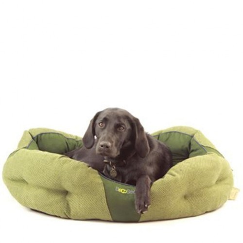 Cama de descanso verde para cães