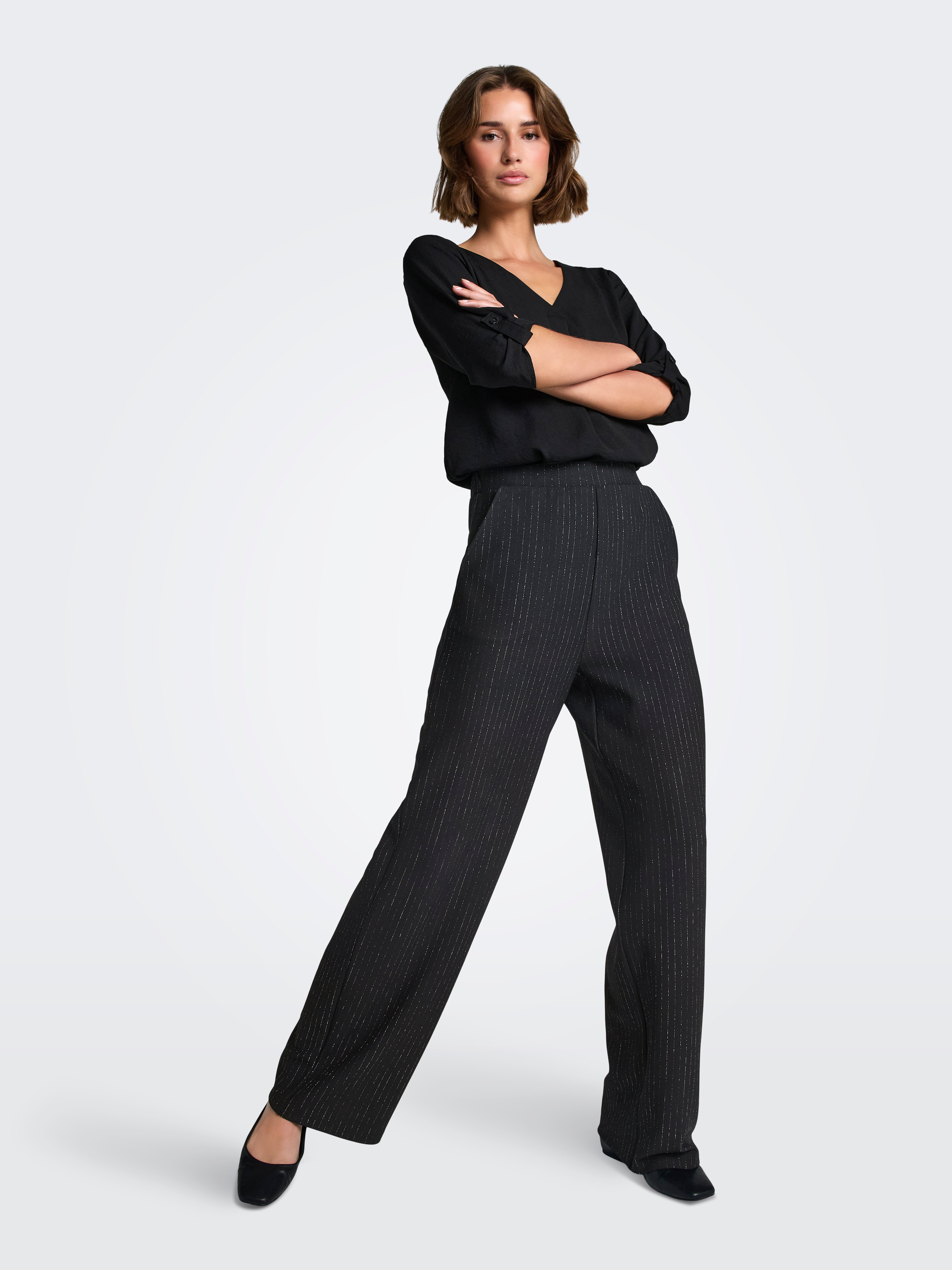 JDYMARY Normal geschnitten Hose Black