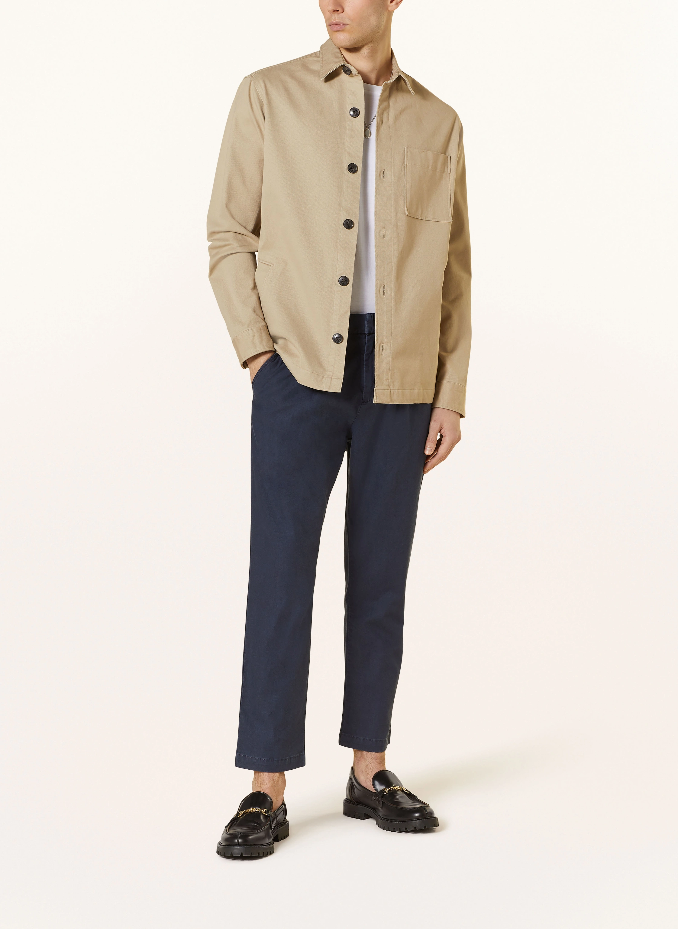 PAUL Chino Tapered Fit mit Leinen