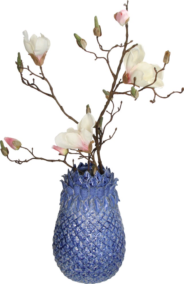 Vaas Tia blauw D 19 H 29,5 cm