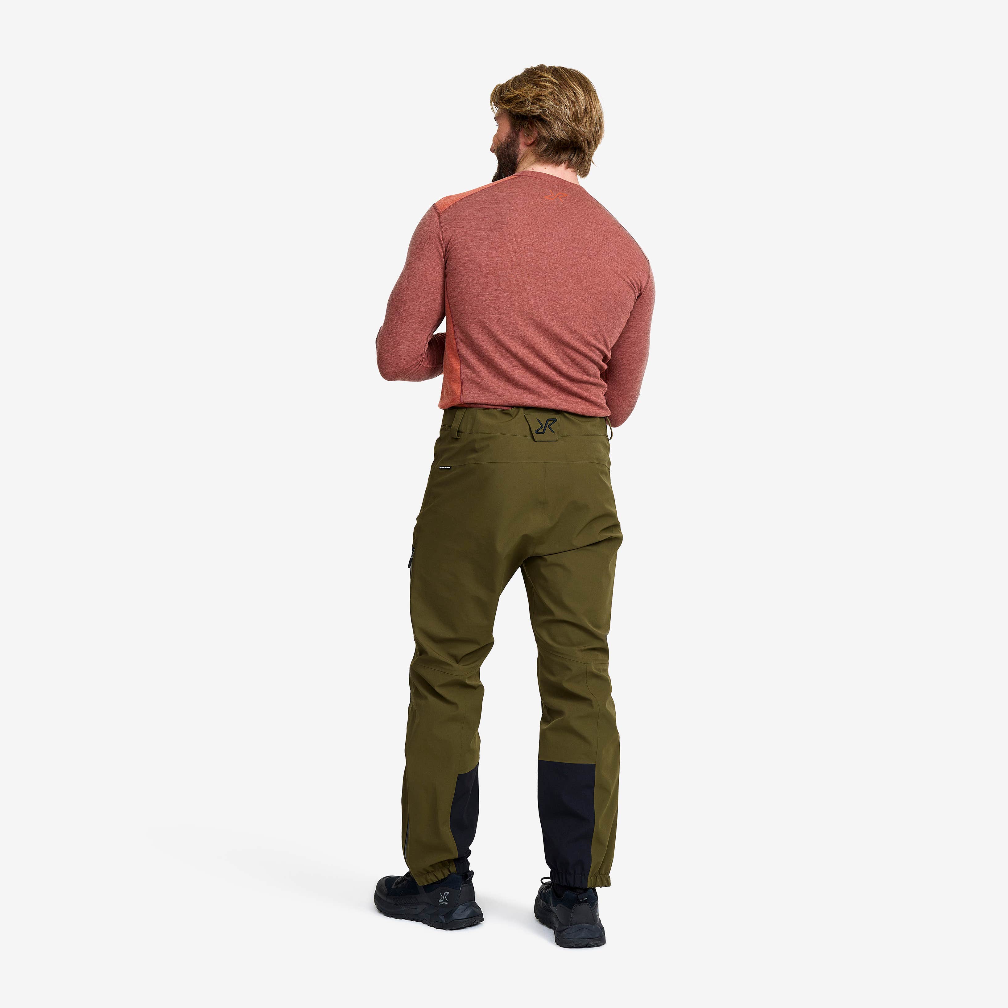 Cyclone 3L Shell Pants Herre Dark Olive