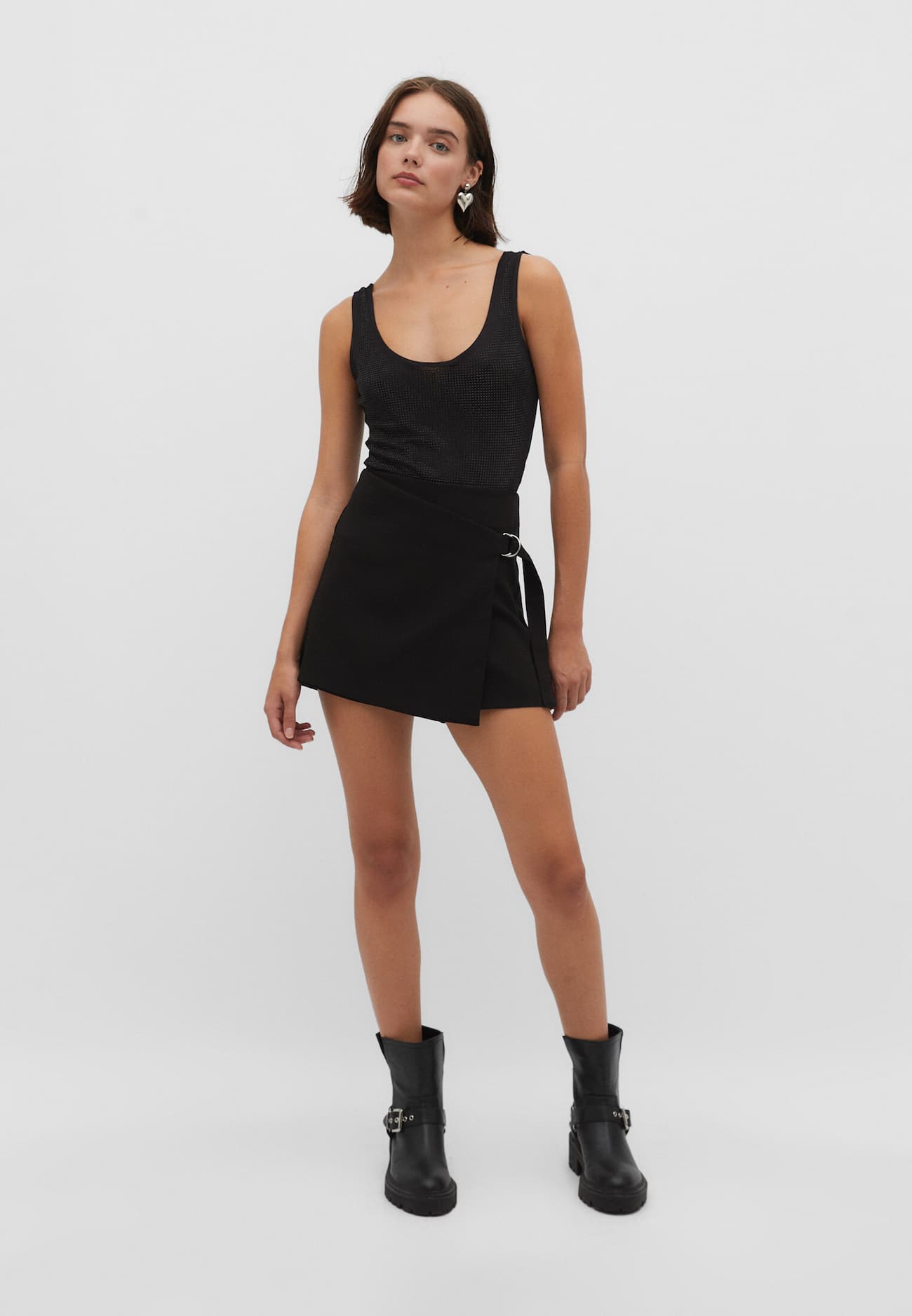 Body de malha com tachas