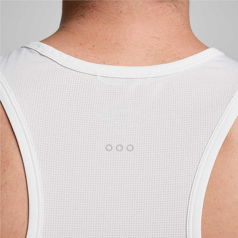 Saucony Stoppeklokke Singlet Herre Hvit