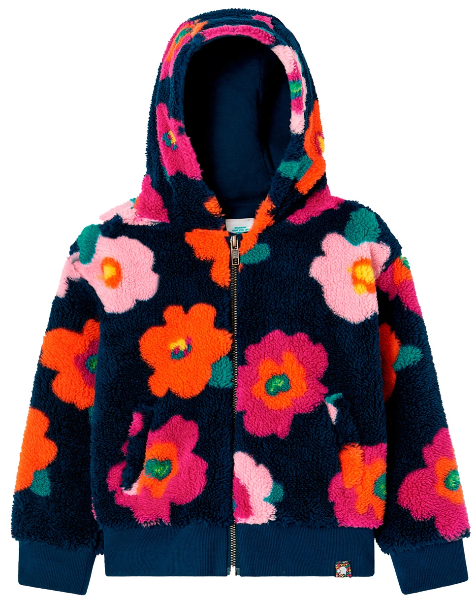 Plüschjacke FLORES in bunt