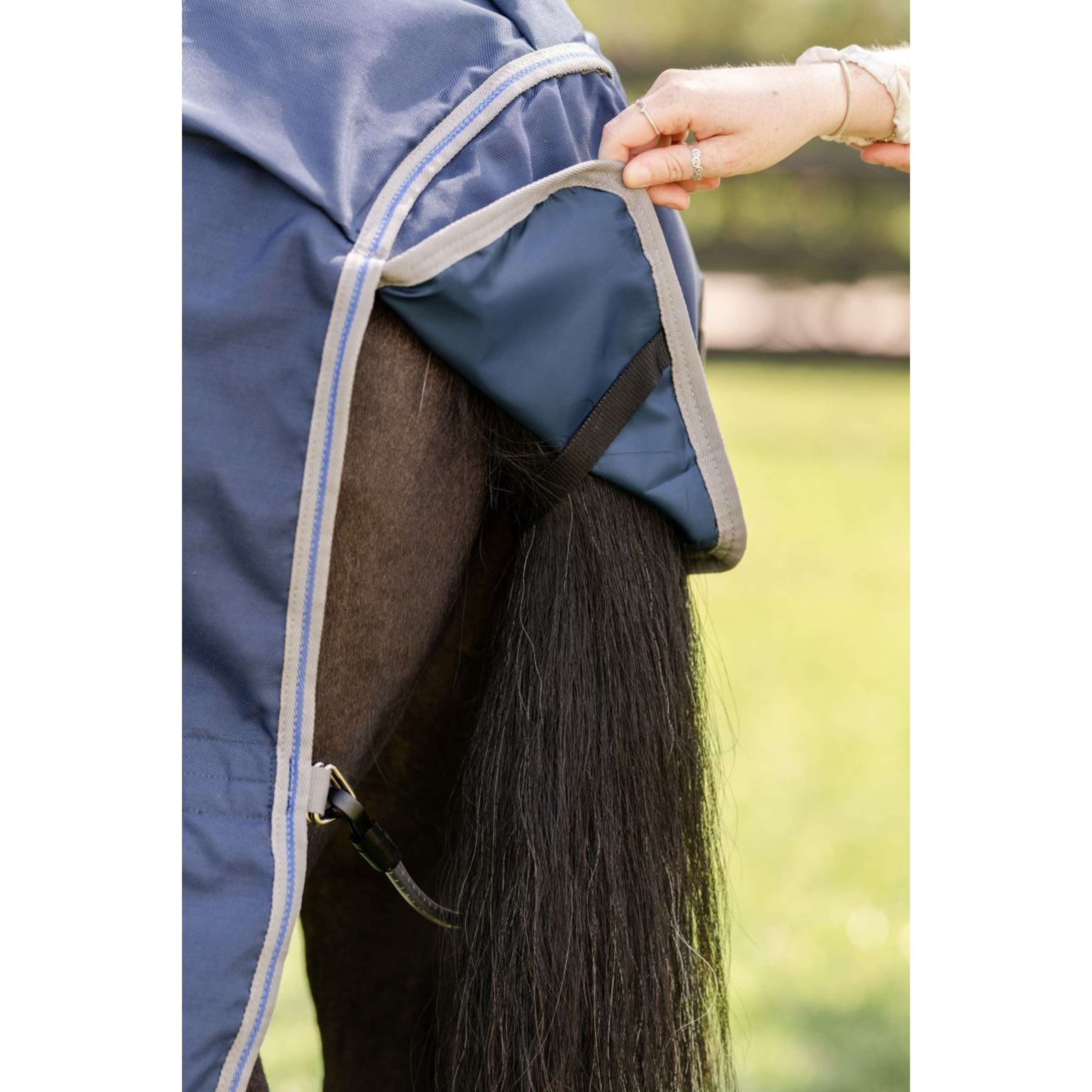 Rhino Pony Turnout 250g Varilayer Navy/Titanium Grey/Classic Blue