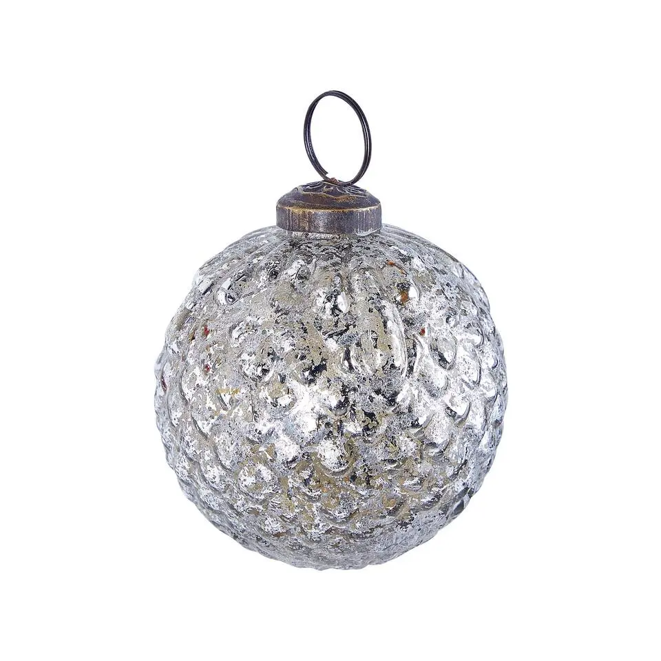 ARGENTIN - Kerstballen set van 6 - Zilver - Glas