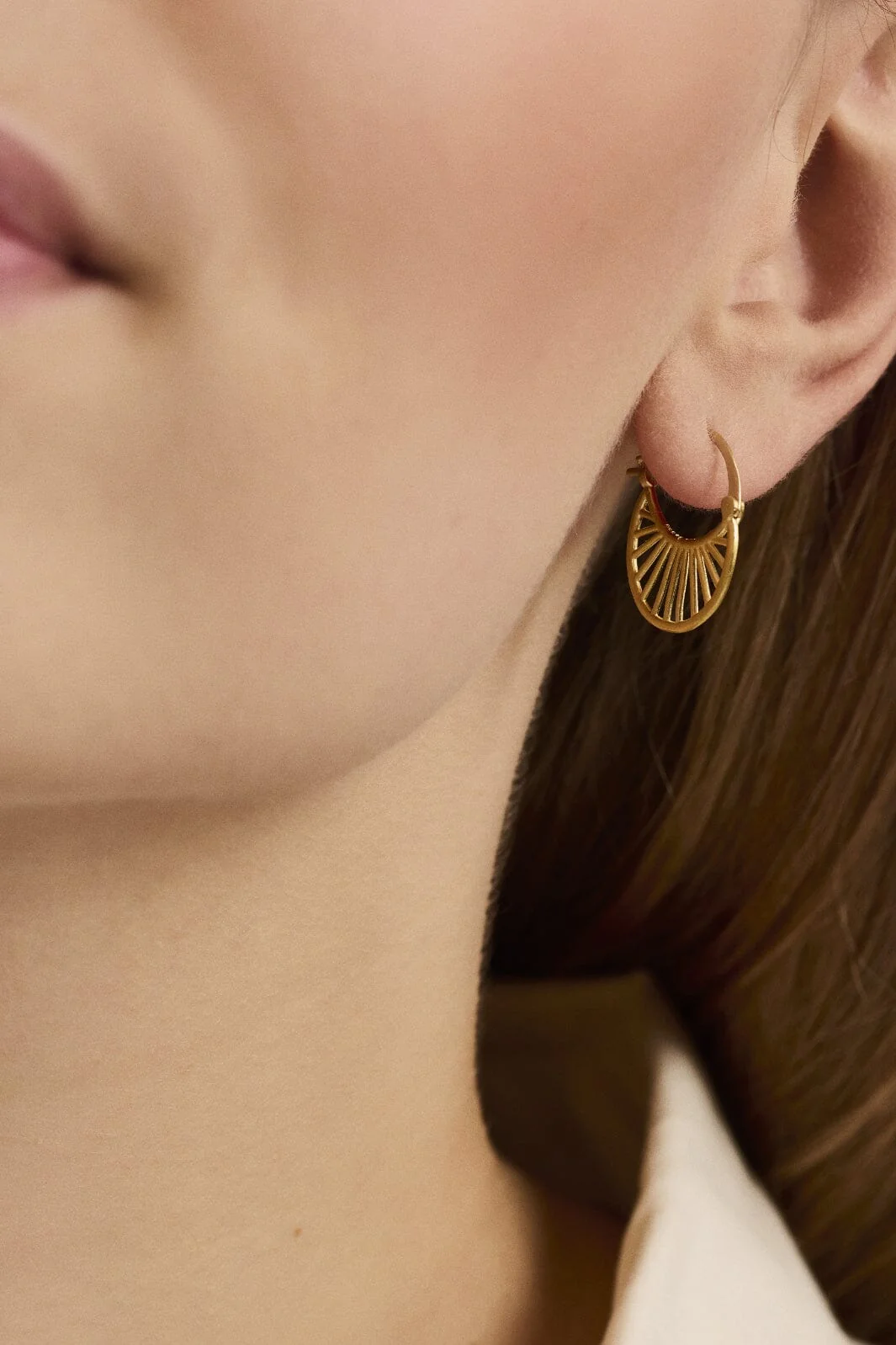 Pernille Corydon Jewellery Small Daylight Øreringe gold plated