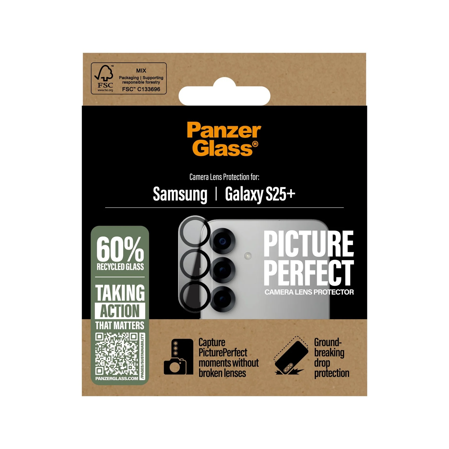 Samsung Galaxy S25  Plus Kamera Objektiv Protector Vollschutz Panzer Glas (PGRPIPEG37942) - Transparent