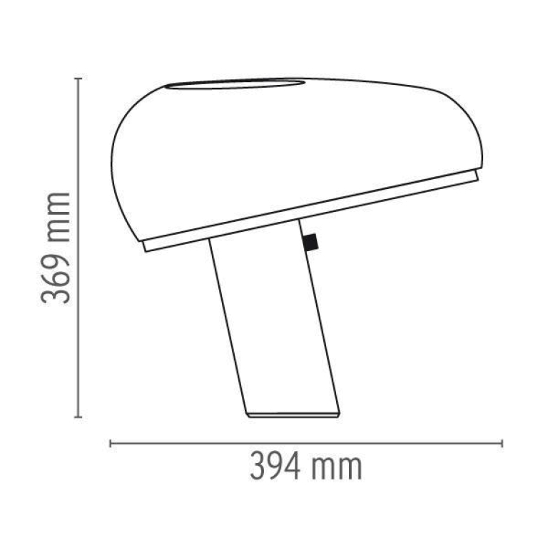 Flos Snoopy tafellamp zwart