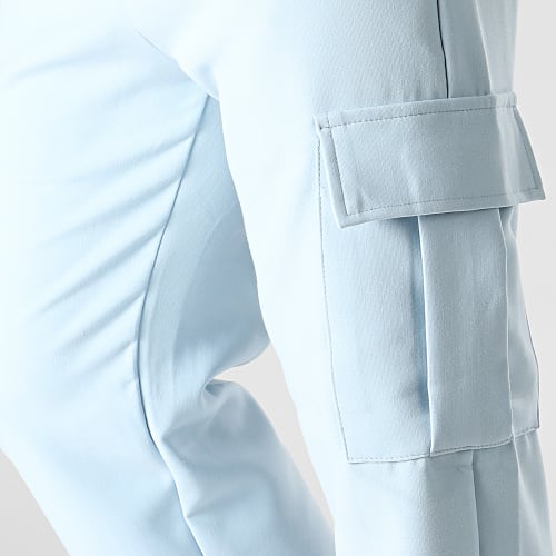 Pantalon Cargo Bleu Clair