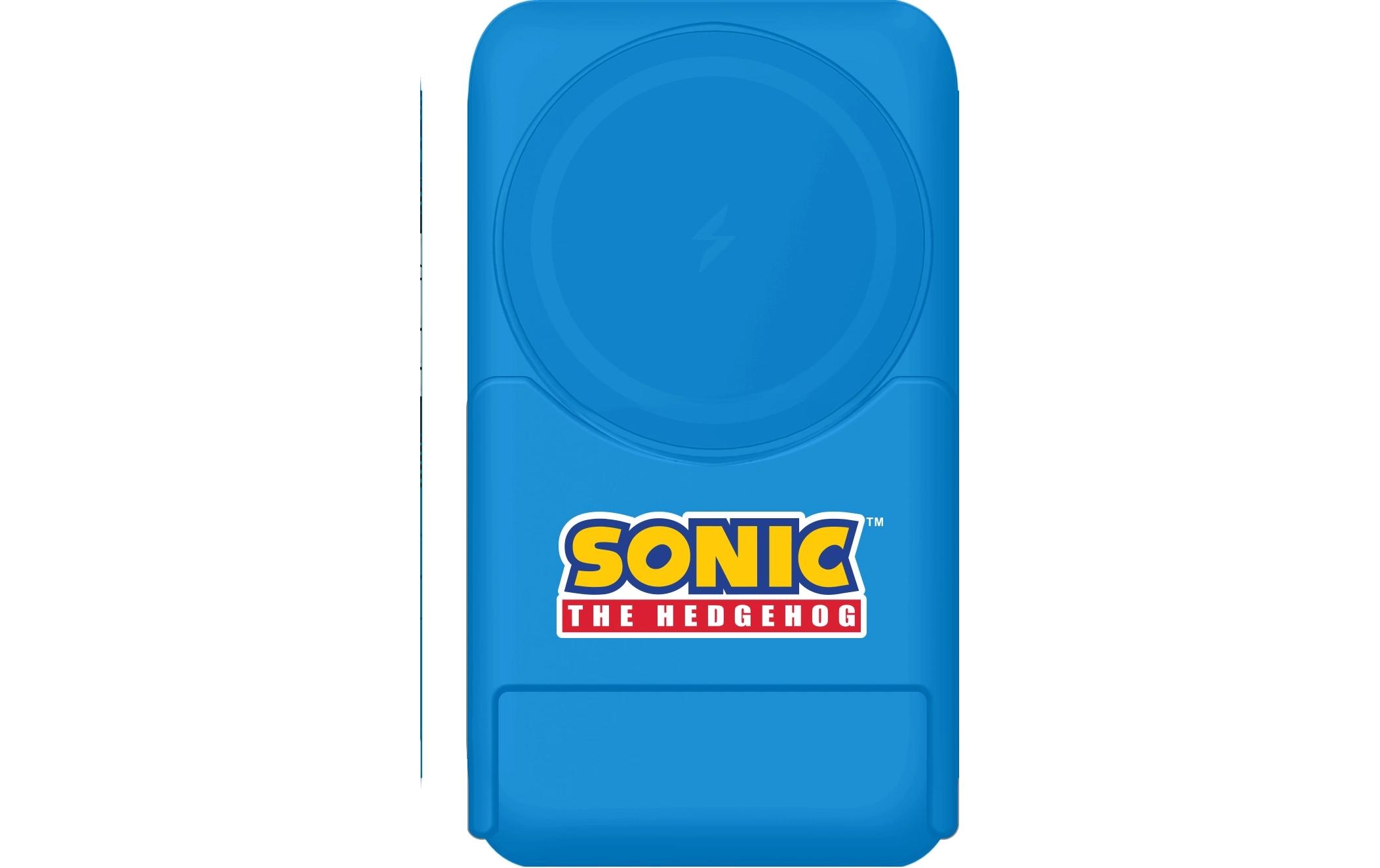 Powerbank Sonic lets roll! 5000 mAhPowerbank mit integriertem Wireless Charger und Standfuss im Sonic-Design