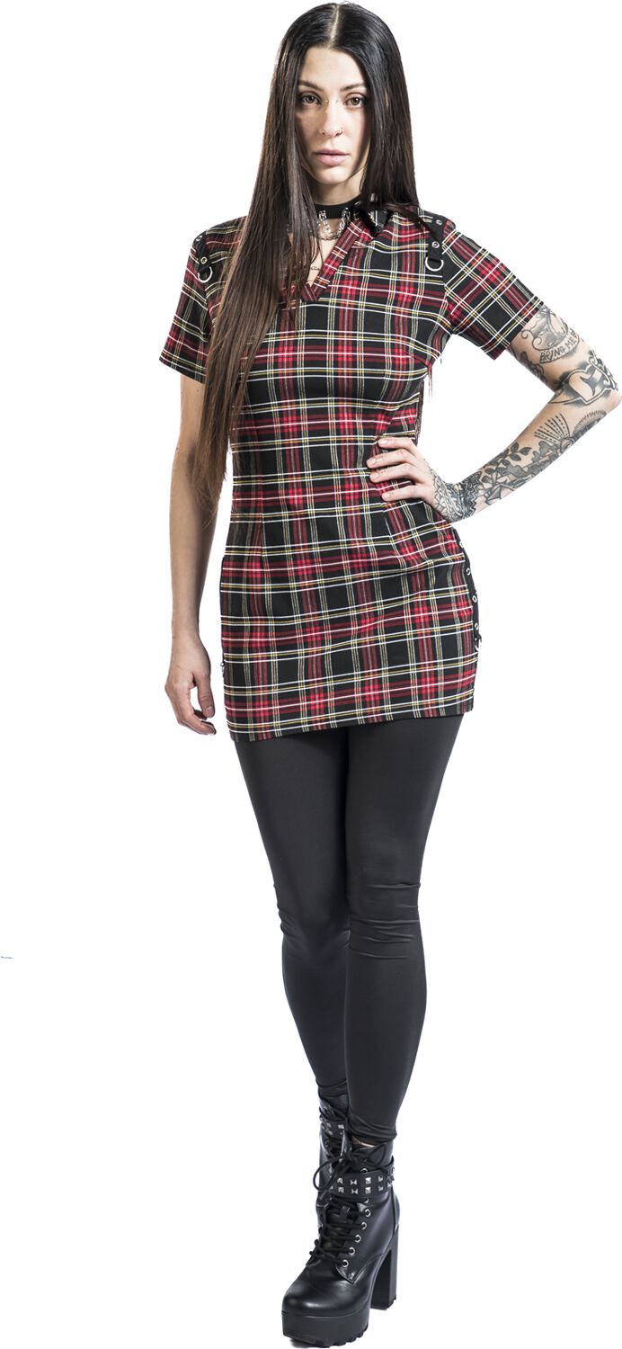 Fierce Fusion Check Dress | Banned Robe courte
