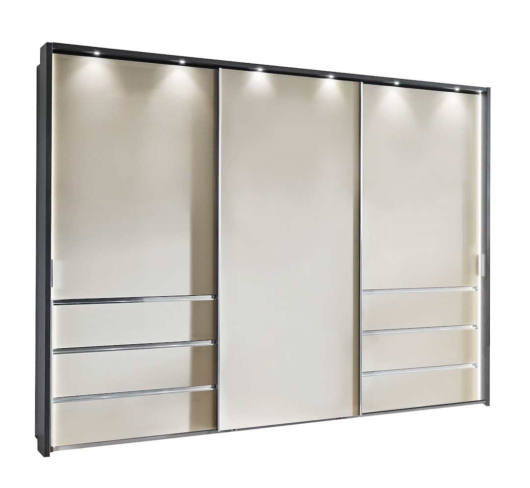 Kleiderschrank MALIBU Eiche-Mocca/ Kieselgrau