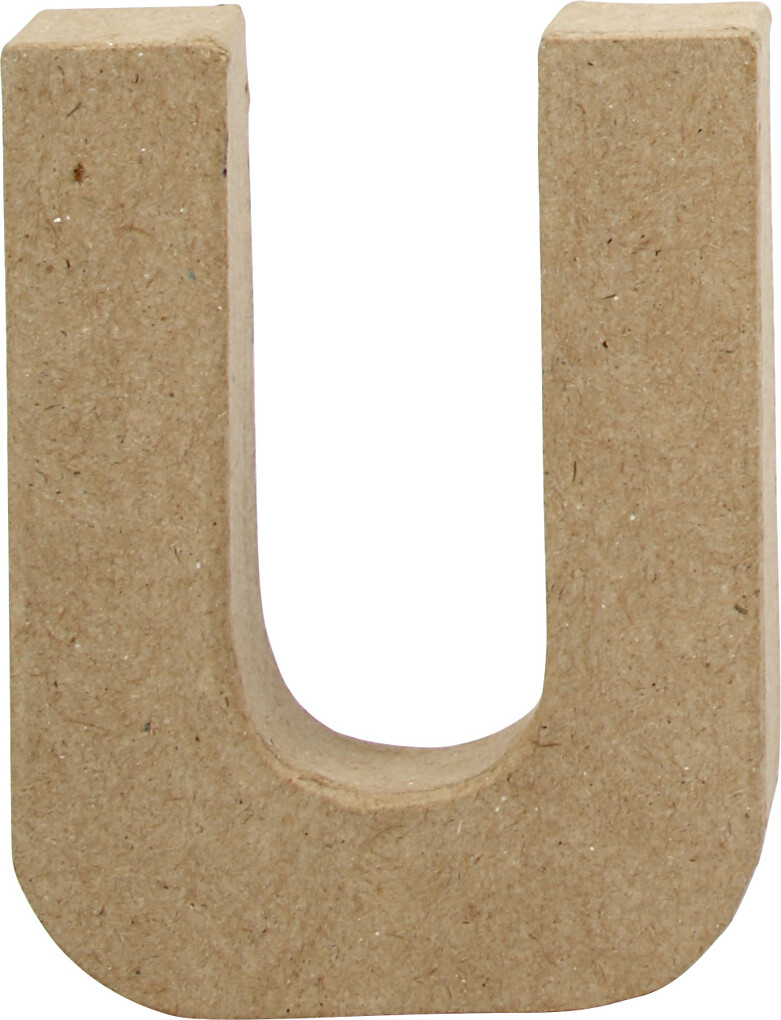 Bogstav - U - H 10 CM - B 8 CM - Tykkelse 1,7 CM - 1 Stk
