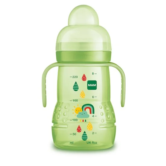Biberon bec souple antifuite 220ml   Vert        de               Mam