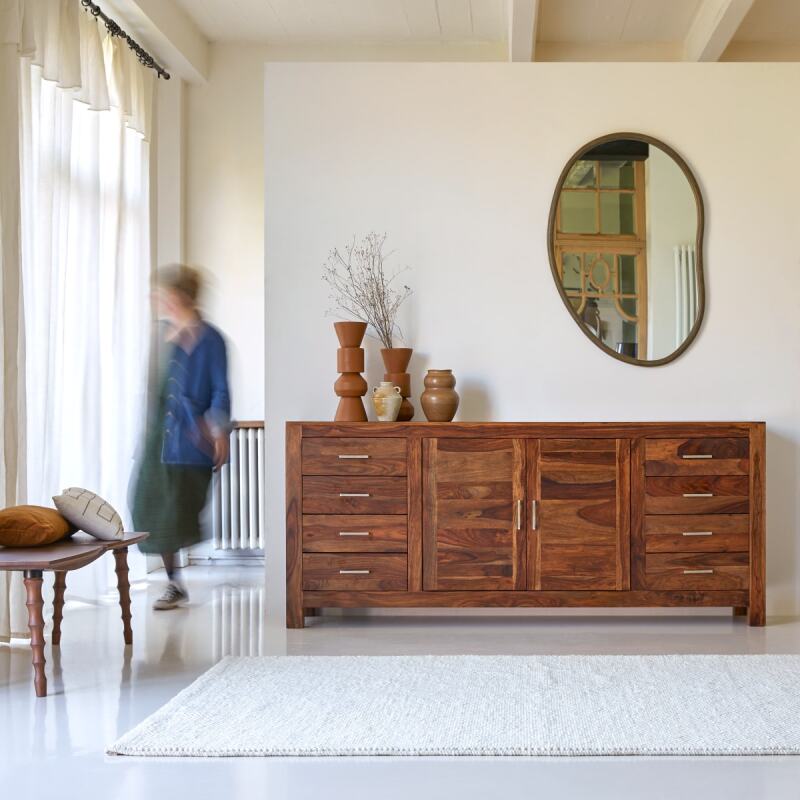 Buffet en palissandre massif L 205 cm Mezzo