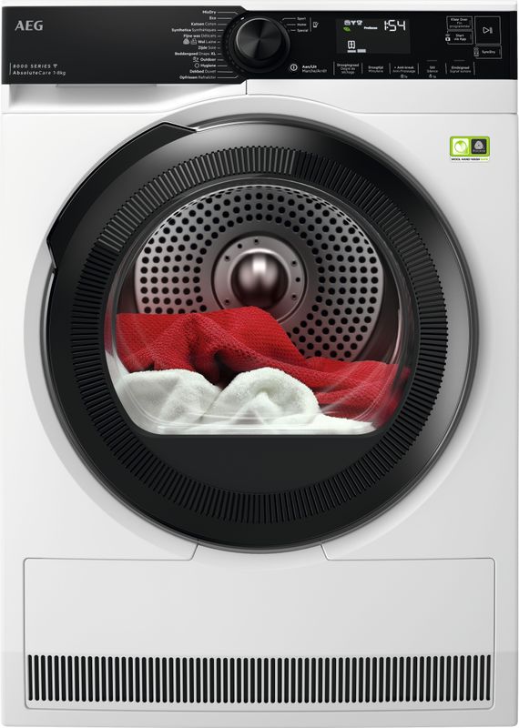 AEG 8000 AbsoluteCare® - Warmtepomp Droogkast - 8 kg