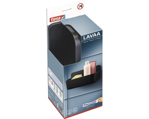 Douchemand Tesa LAVAA zwart mat 40516-00000-00