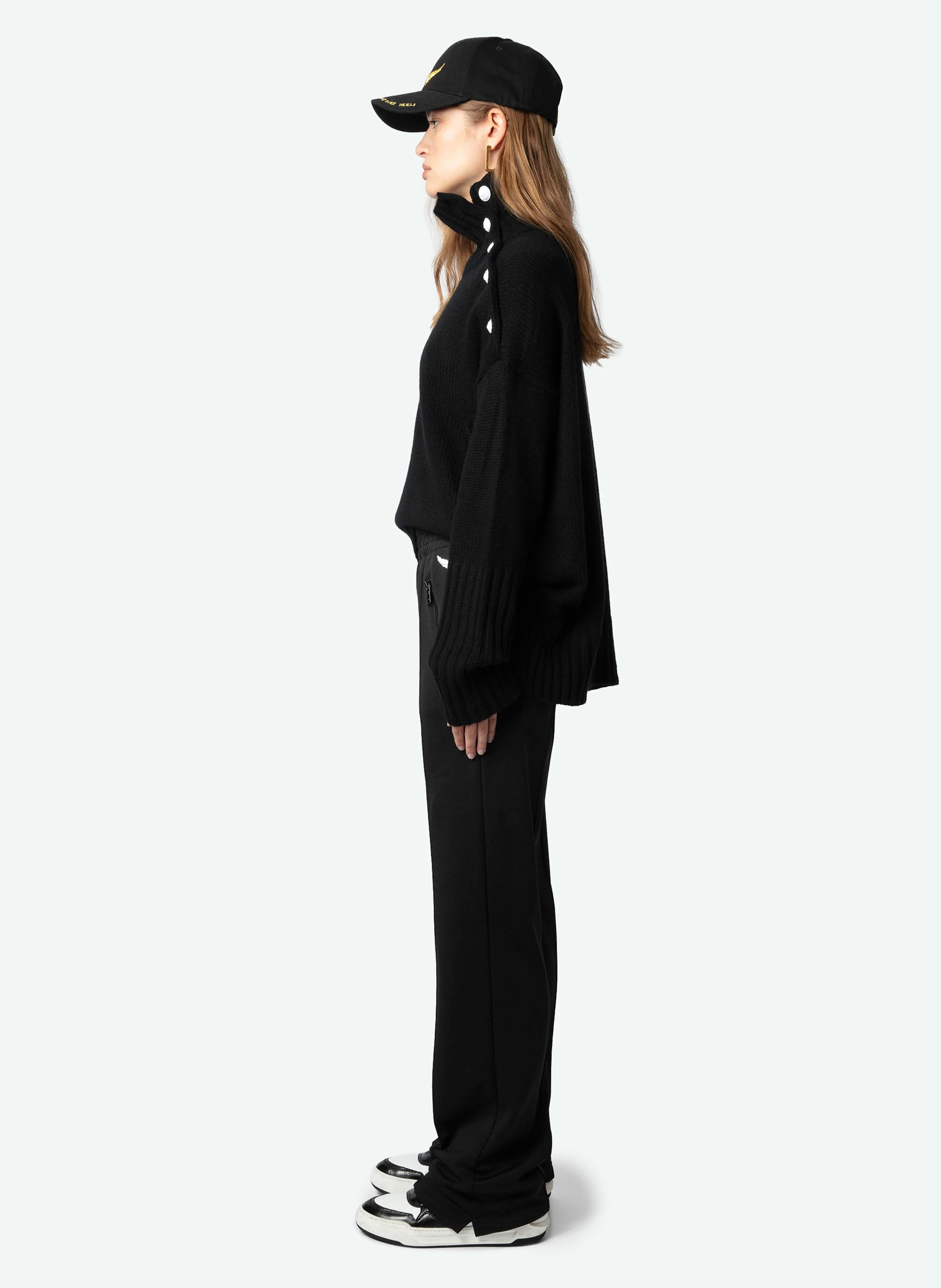 CHILL - Pantalon de jogging droit large | Noir