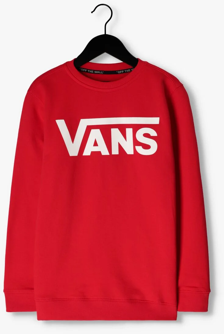 VANS rode vans trui by vans classic crew boys true red-white