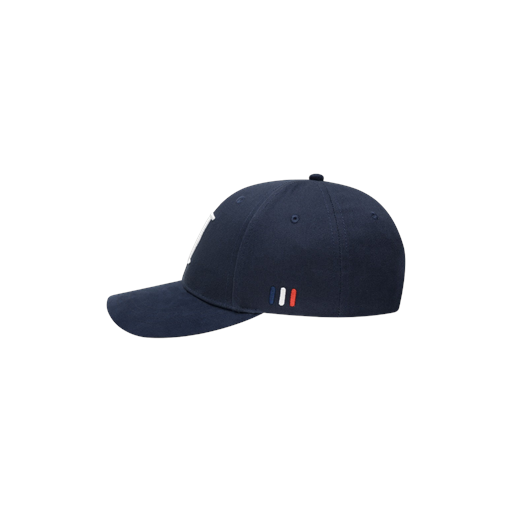 Les Deux Suede Baseball Cap, Dark Navy/White, One size