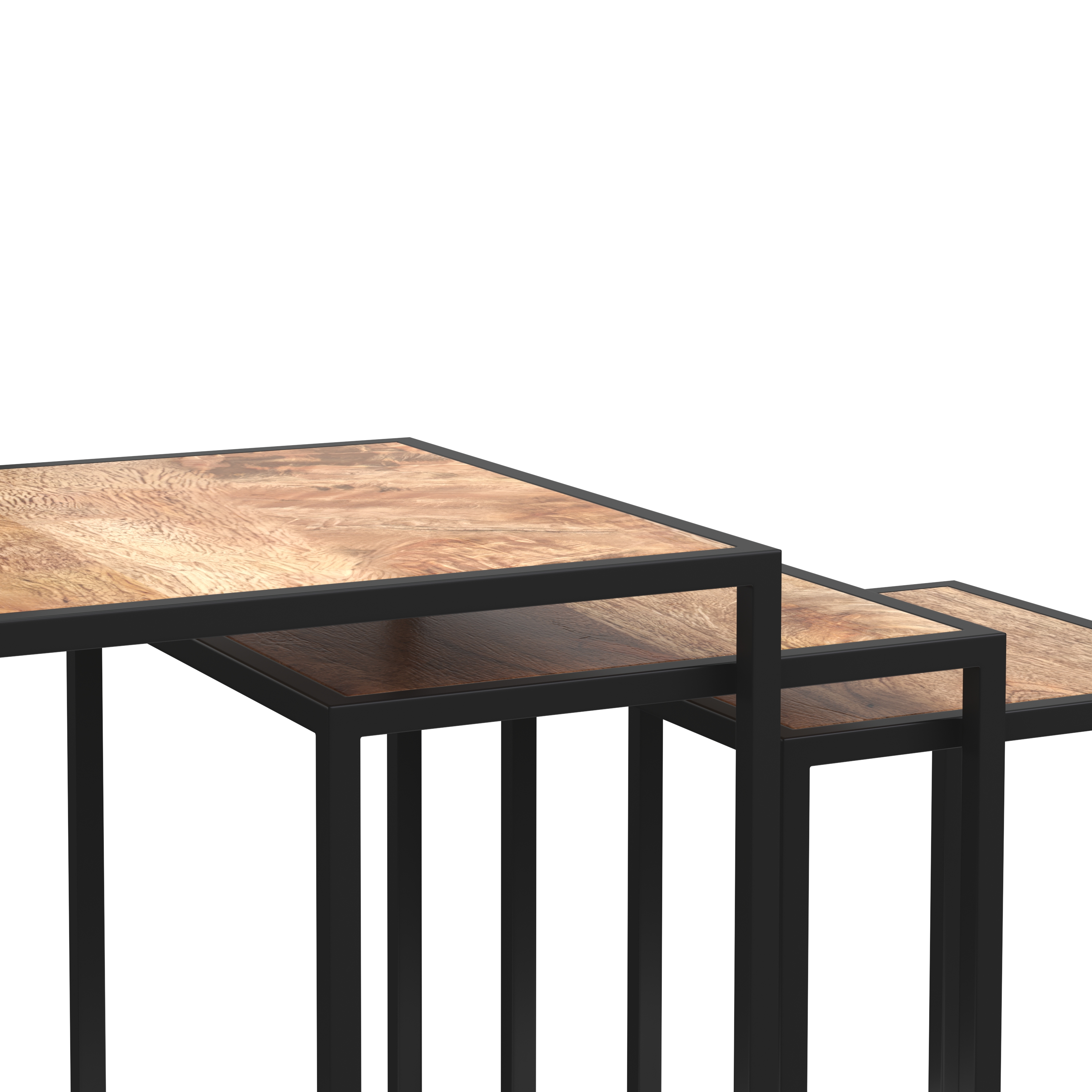 Beistelltisch Holz TIMO 3-teilig