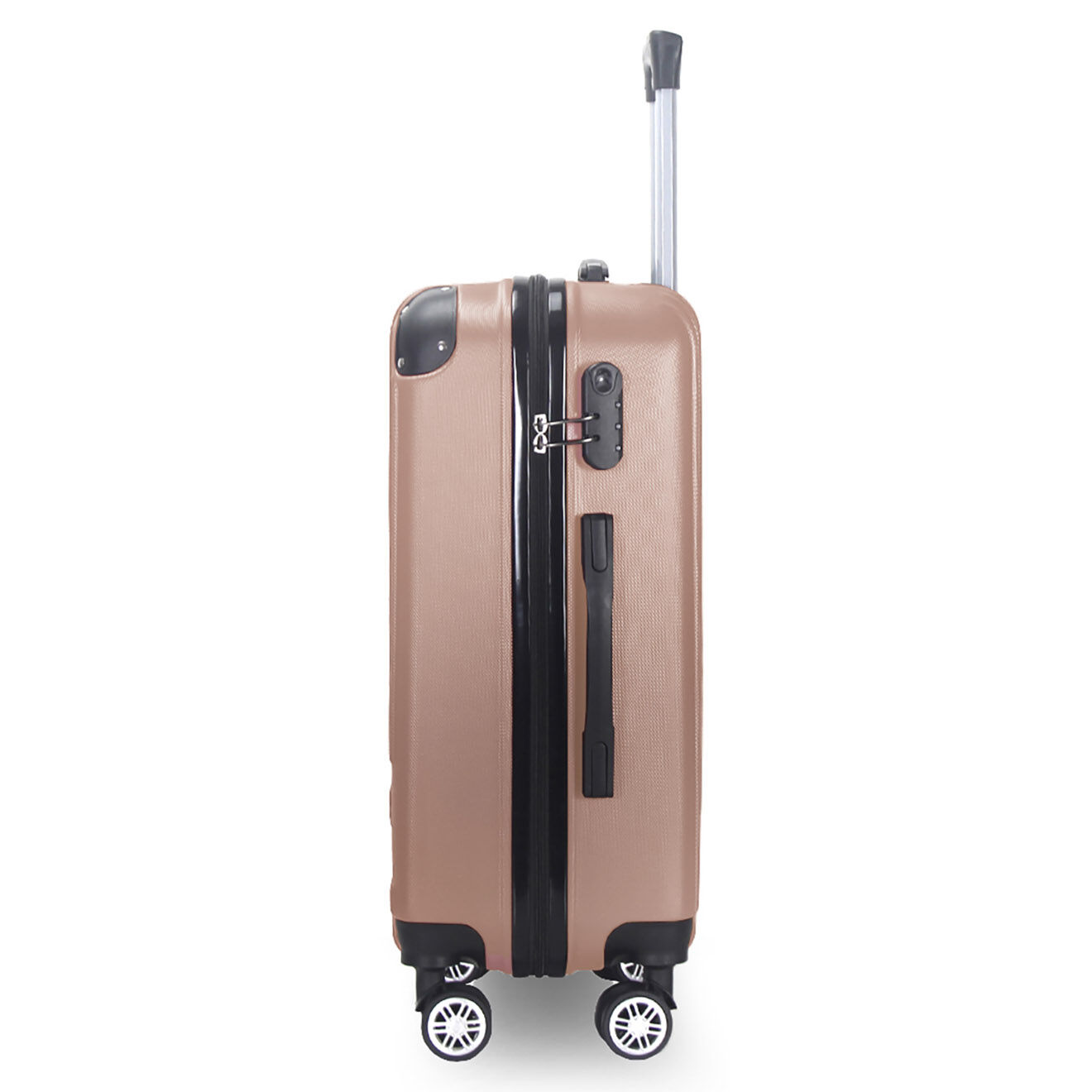 Maison Héritage 2 Valises 4 roues doubles Dauphine 50/60 cm rose doré