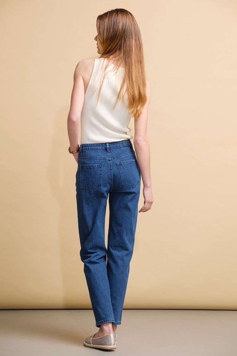 CALÇAS DENIM MOM FIT