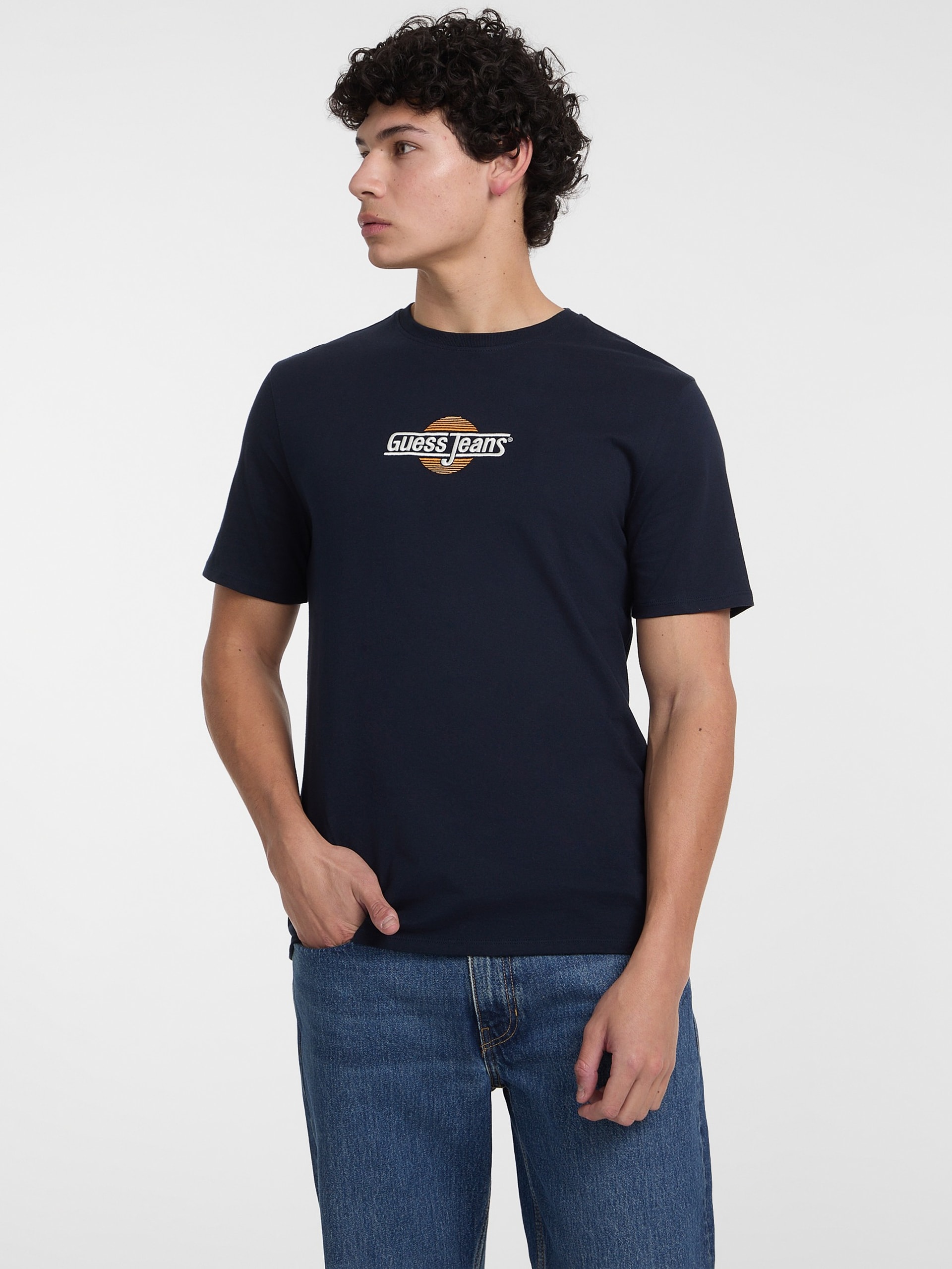 Camiseta de gola redonda Sunset