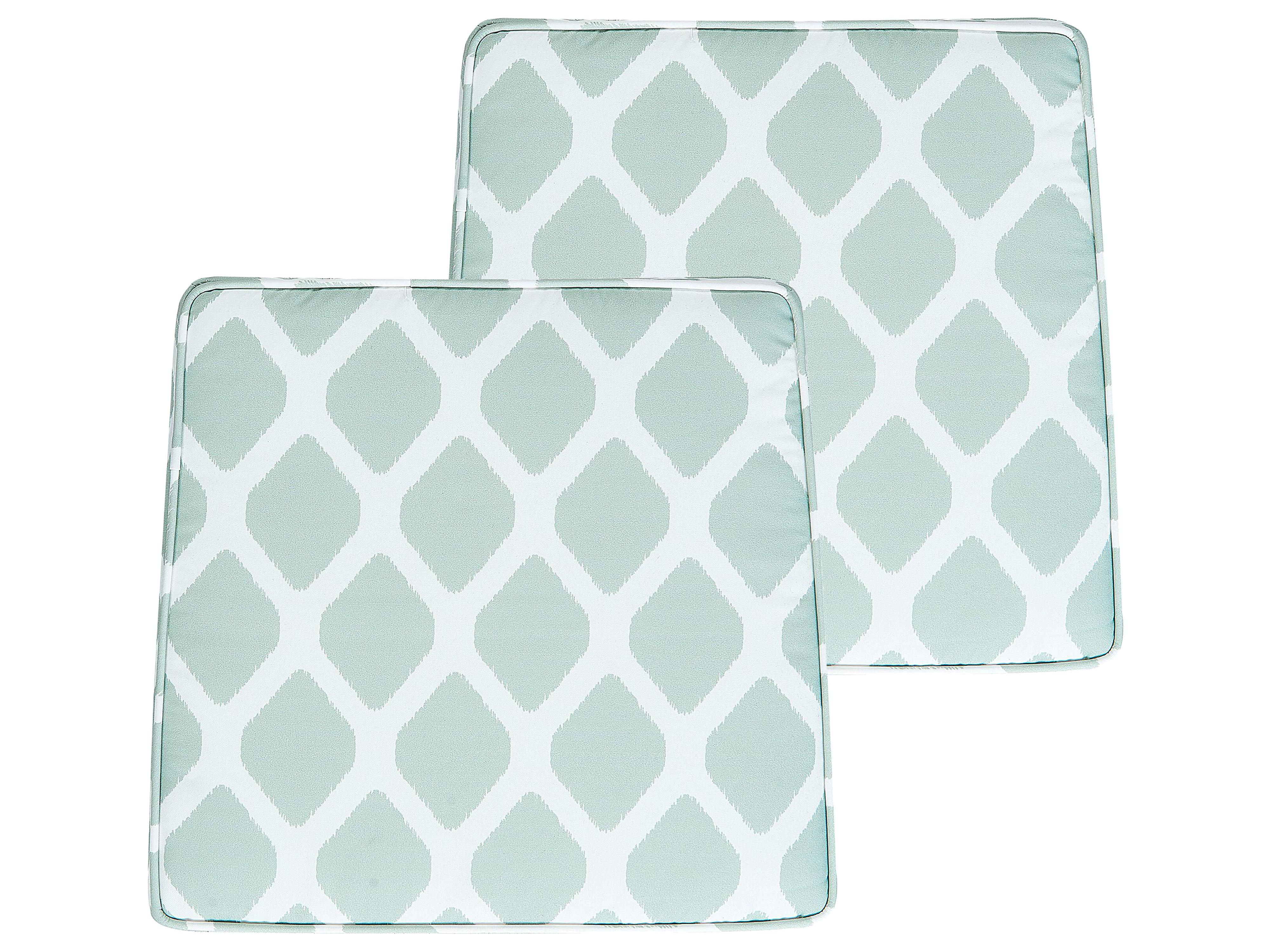 Set van 2 tuinzitkussens TERNI 37 x 34 cm Mintgroen