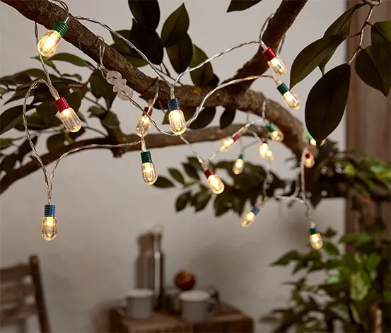 LED-Lichterkette mit Mini-Glühbirnen, bunt