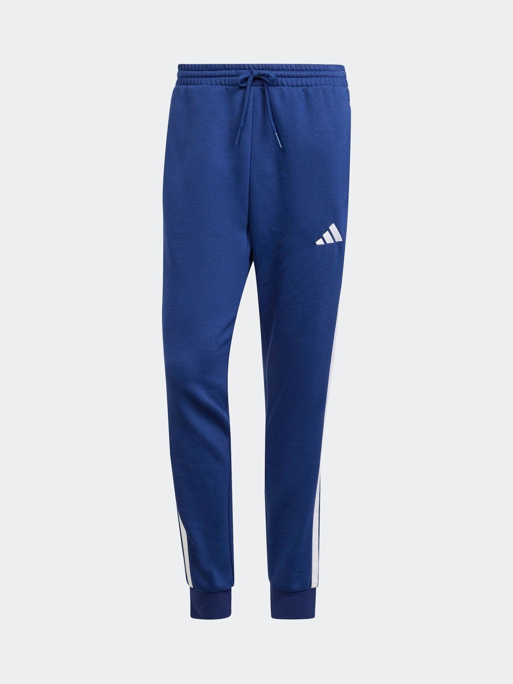Blauw - adidas Essentials fleece joggingbroek met 3 strepen