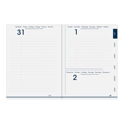 Recharge pour agenda 2024-2025 - 1 jour par page - 12 x 17 cm - Quo Vadis Eurotextagenda