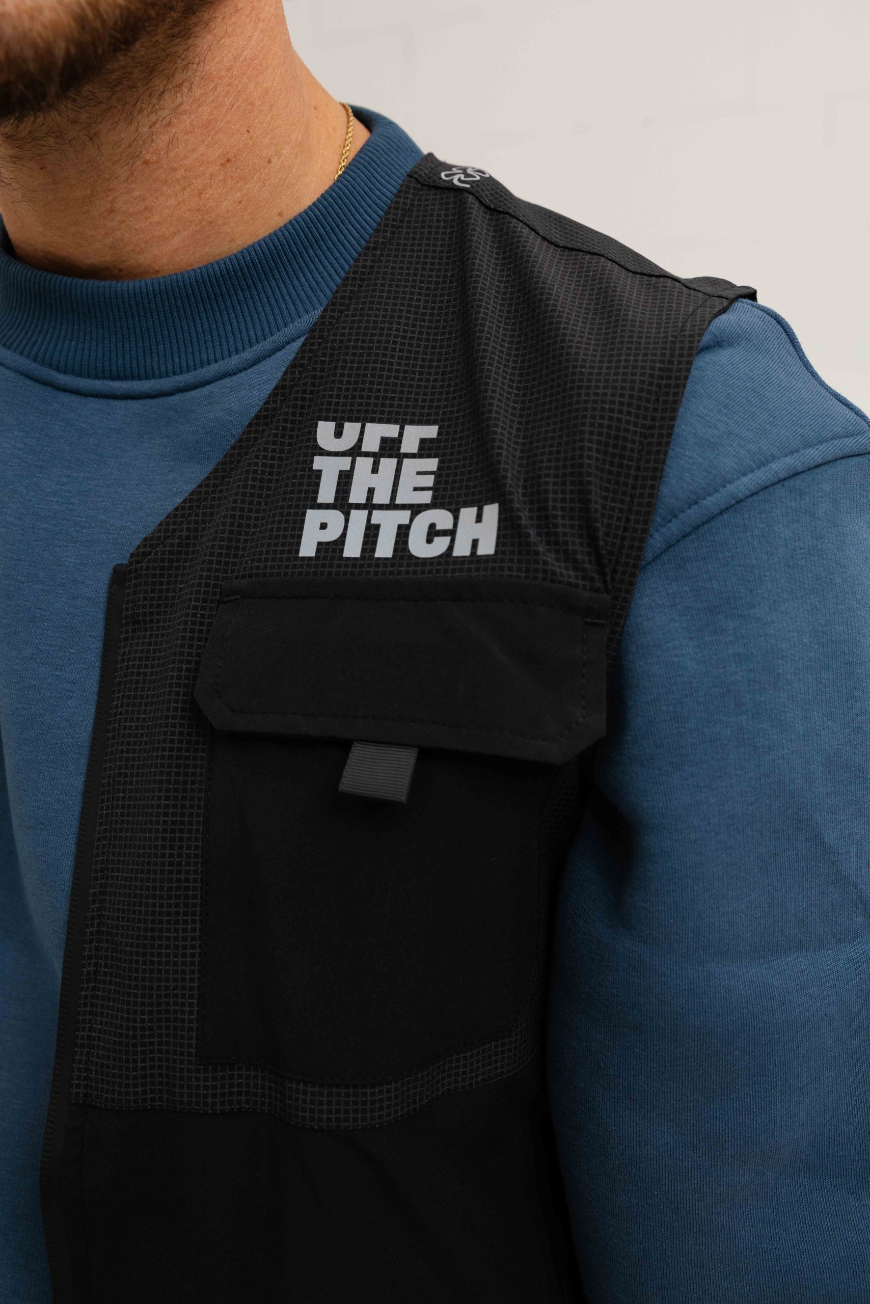Off The Pitch X Robey Tammy Woven Bi-Stretch Utility Bodywarmer Heren Zwart