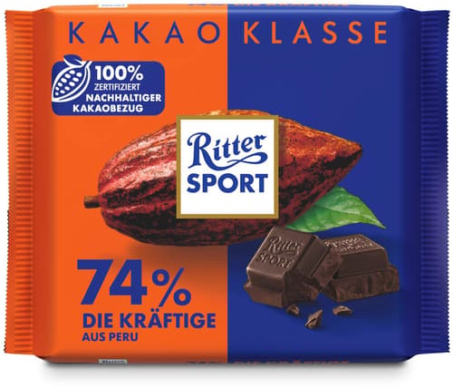 Ritter Sport 74% PERU DIE KRÄFTIGE