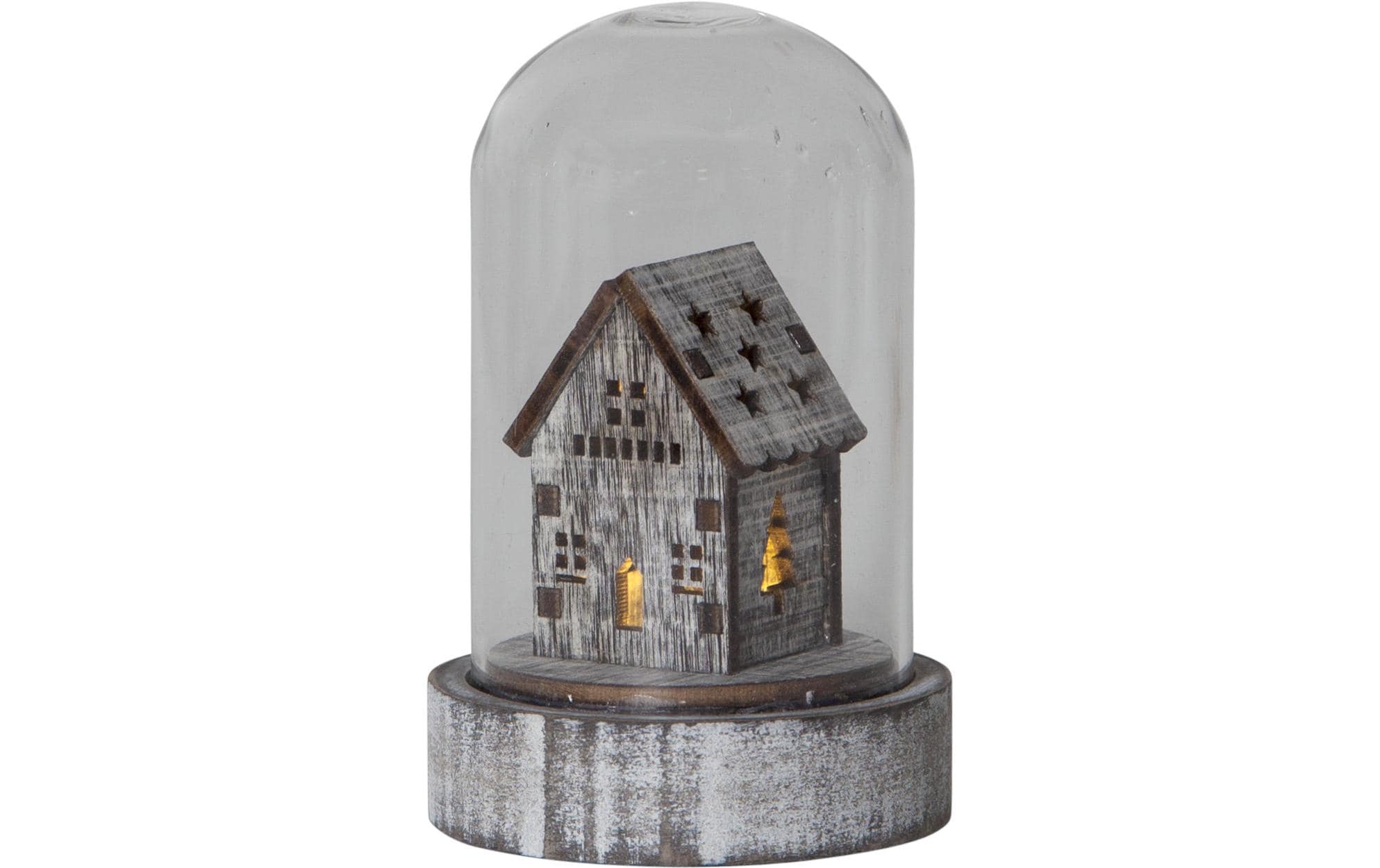 Tischdeko Kupol 3er Set, 8.5 cm, BraunWeihnachtsdekoration mit LED Lichtern