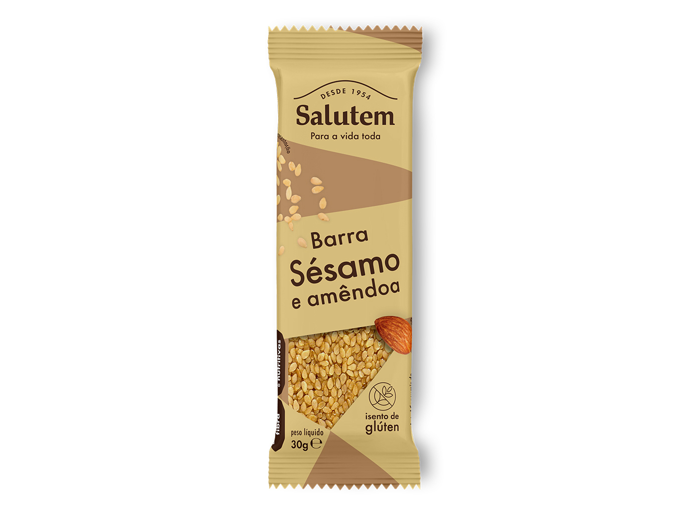 BARRA SALUTEM SESAMO E AMENDOA 30G