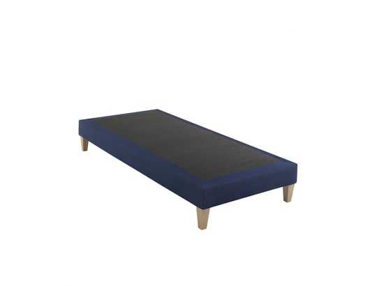 SOMEO - Sommier 120 x 190 Sommier déco tapissier rêve bleu marine 120 x 190