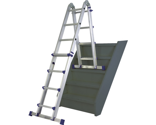 WERNER Telescopische Ladder Aluminium 4 x 4 Sporten Werkhoogte 4,3 m