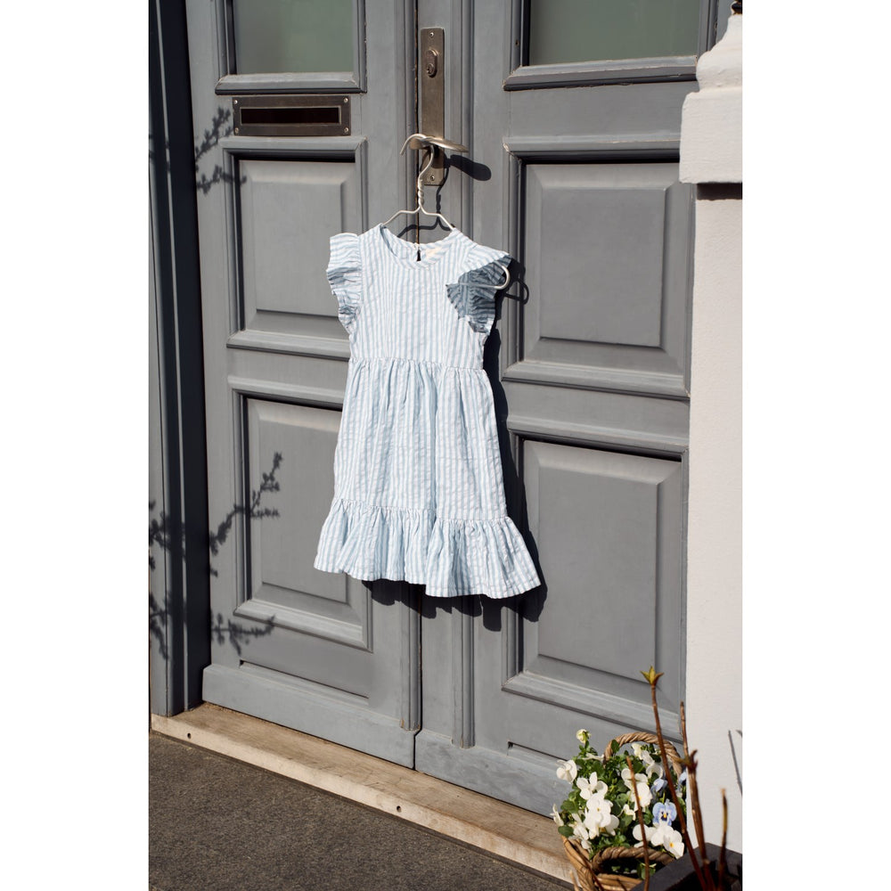 Køb THE NEW Siblings X Luksusbaby Blue Fog Striped Ojo Dress