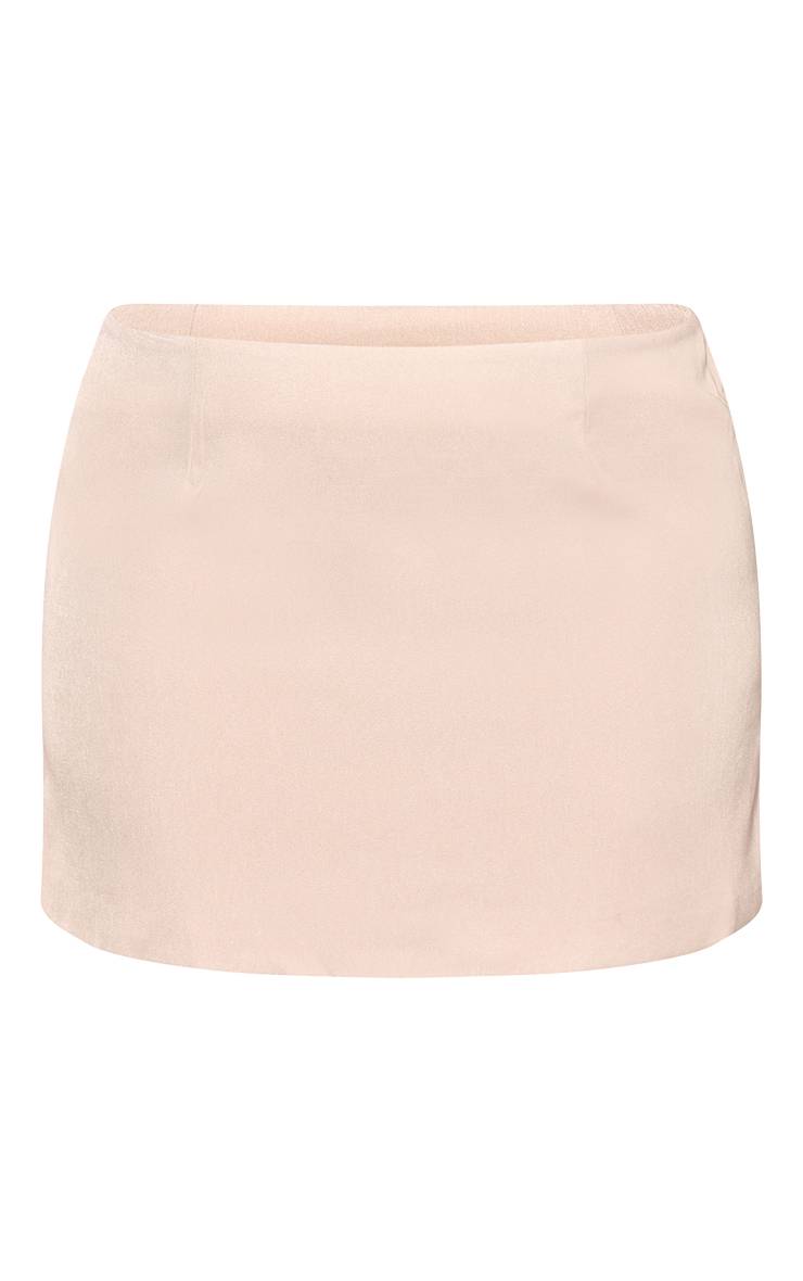 Sable Jupe Mini Trapèze Tissée Grande Taille