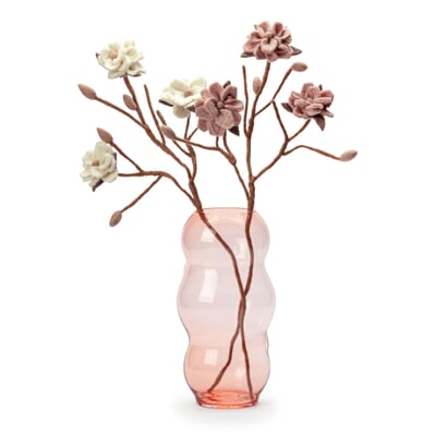 Magnolienzweig Filz, Weiß