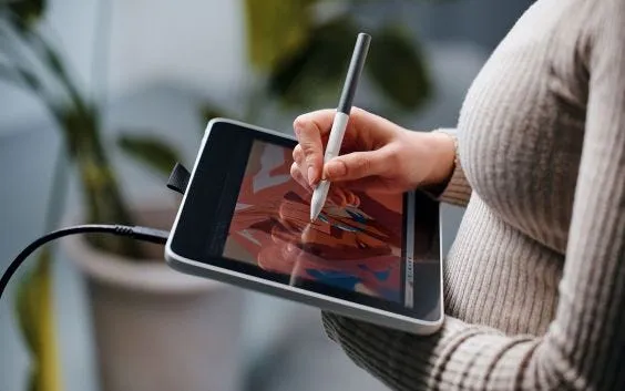 Wacom One 12 - Digitizer m/ LCD-skærm - elektromagnetisk - kablet - USB-C