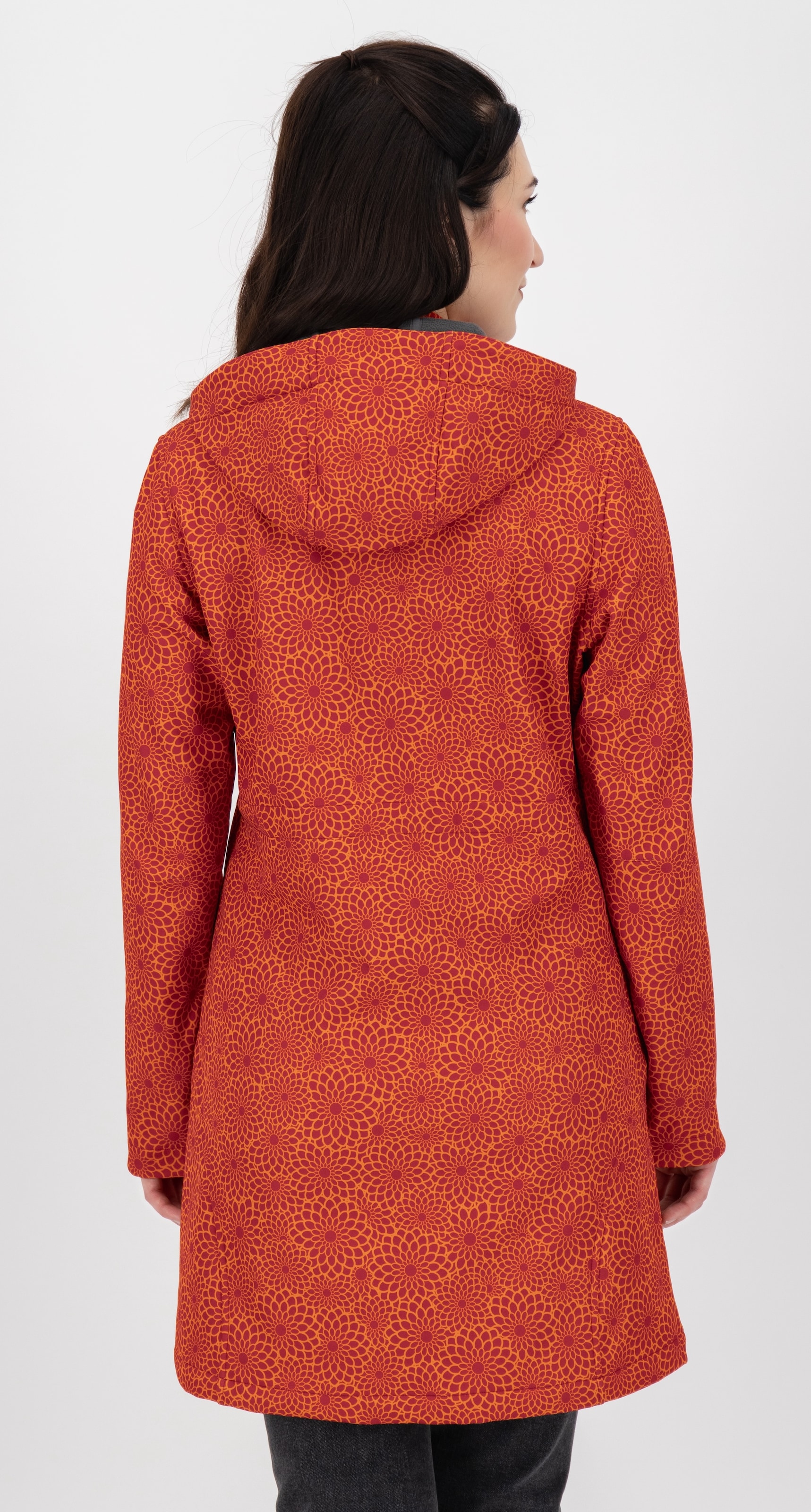 DEPROC Active Softshelljacke »SHELBY LONG« leichter Softshell Kurzmantel mit abnehmbarer Kapuze
