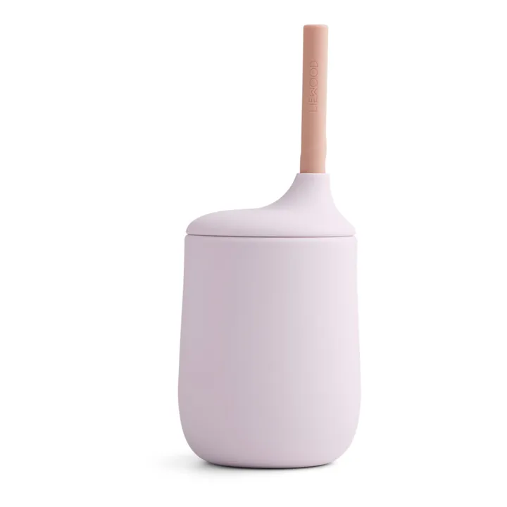 Liewood Gobelet avec paille Ellis en silicone - Set de 2 | Lavande