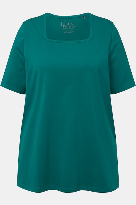 T-Shirt, A-Linie, Carree-Ausschnitt, Halbarm