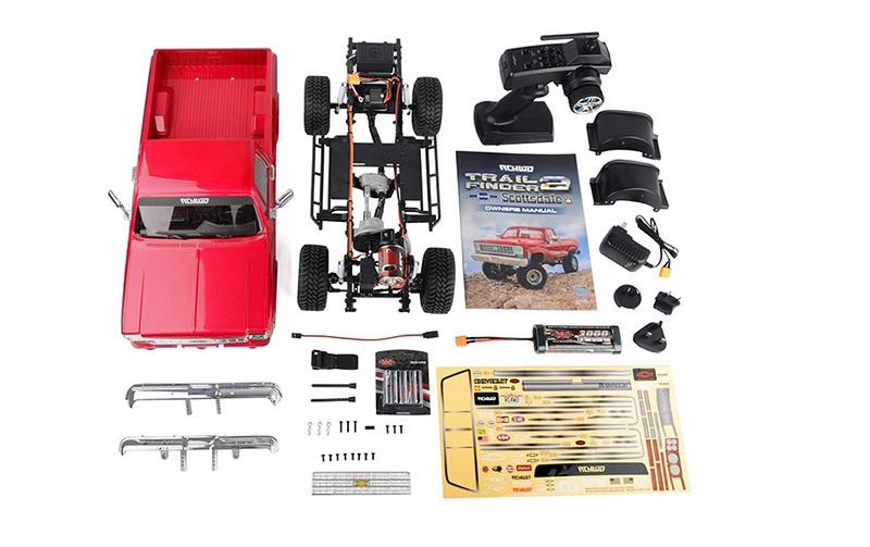 Scale Crawler Trail Finder 2 LWB Chevy K10 Rot, RTR, 1:10<br>Scale Chevrolet K10 Scottsdale Pick-up Off-Road Modell