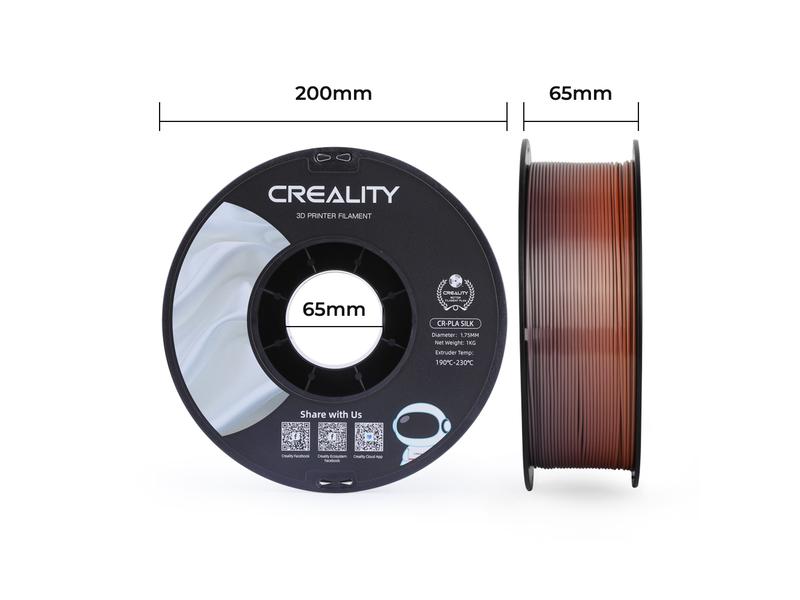 Creality Filament PLA, Silk Regenbogen, 1.75 mm, 1 kg 1.75 mm PLA Filament für 3D Drucker